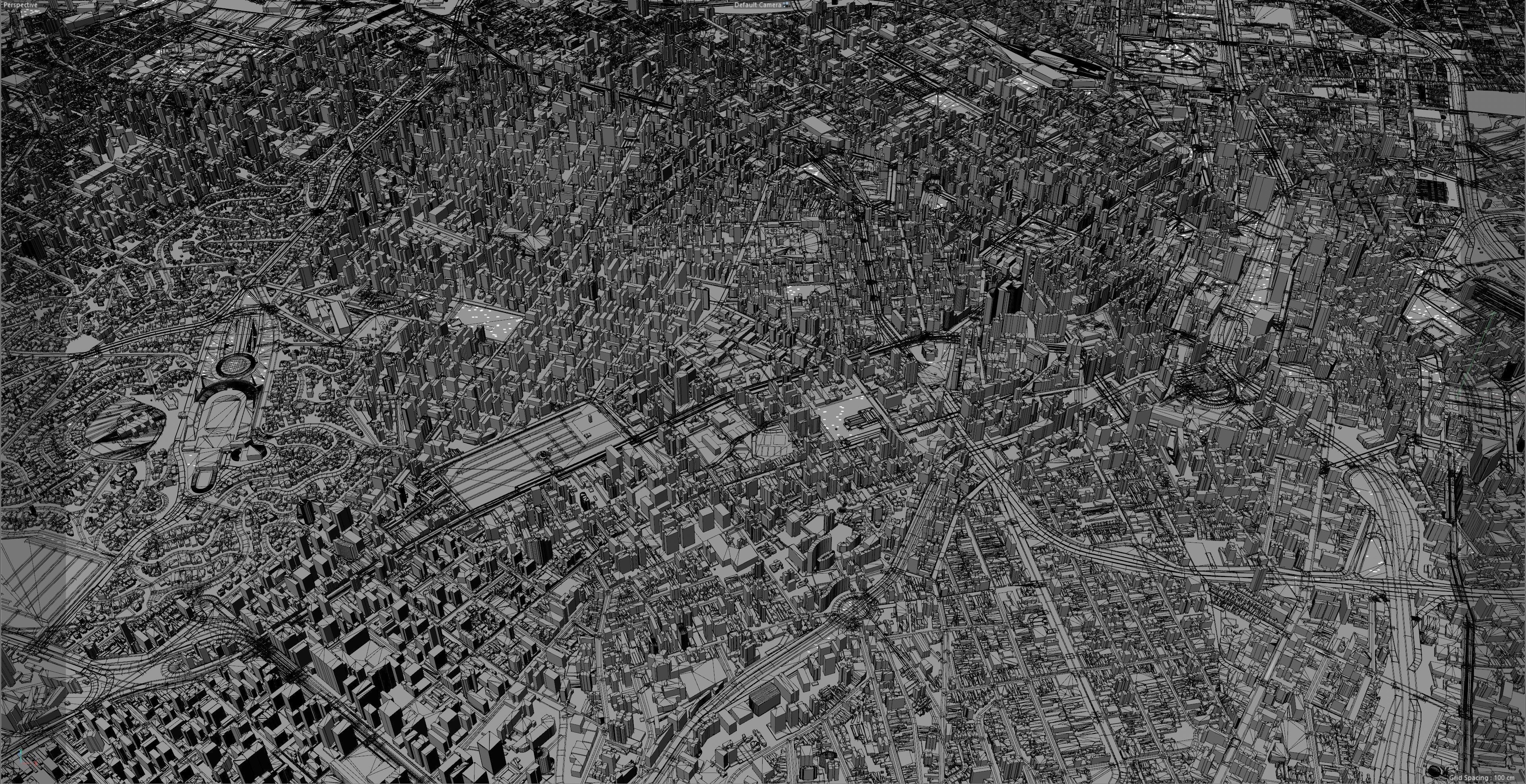 Sao Paulo Downtown Low-poly 3D model_8