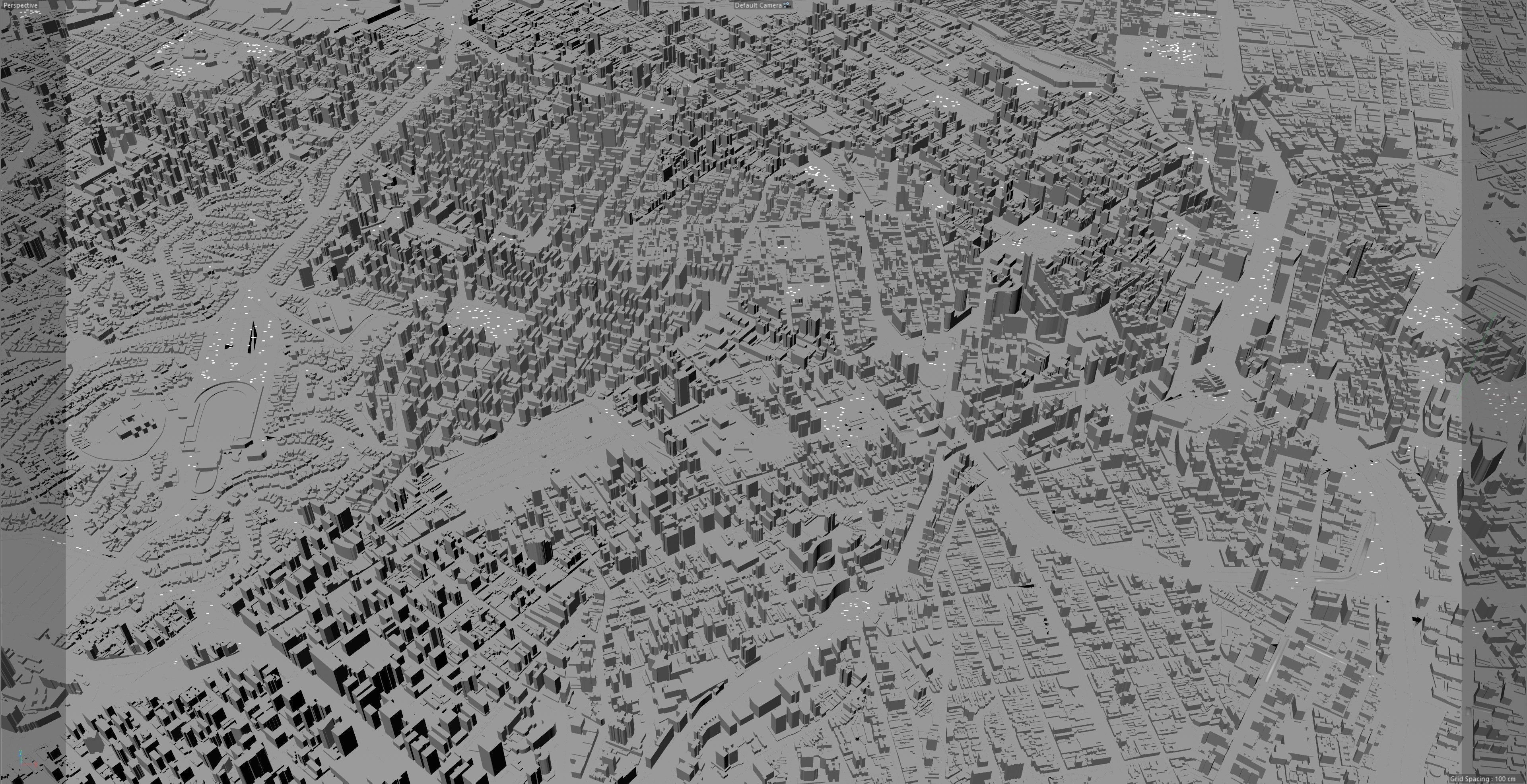 Sao Paulo Downtown Low-poly 3D model_9