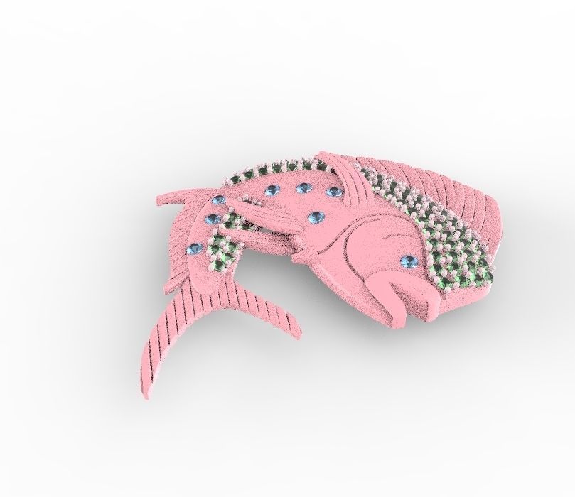 jumping Mahi Mahi 3D print model_6