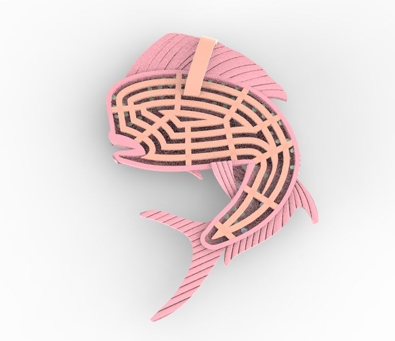 jumping Mahi Mahi 3D print model_9
