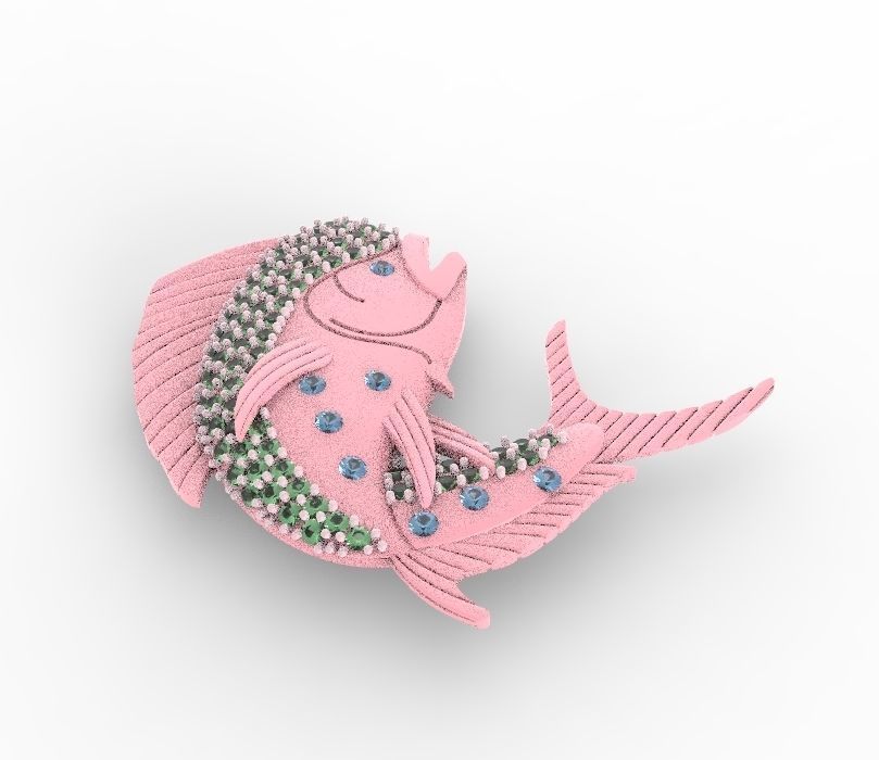 jumping Mahi Mahi 3D print model_7