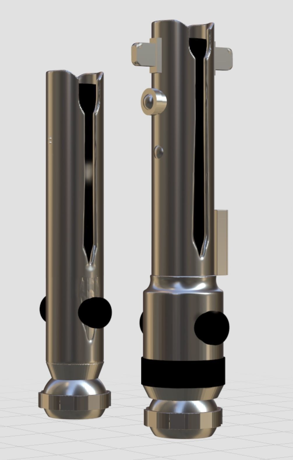 Ashoka Lightsabers 3D Model 3D Printable CGTrader