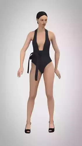 Womens swimming suit model 01