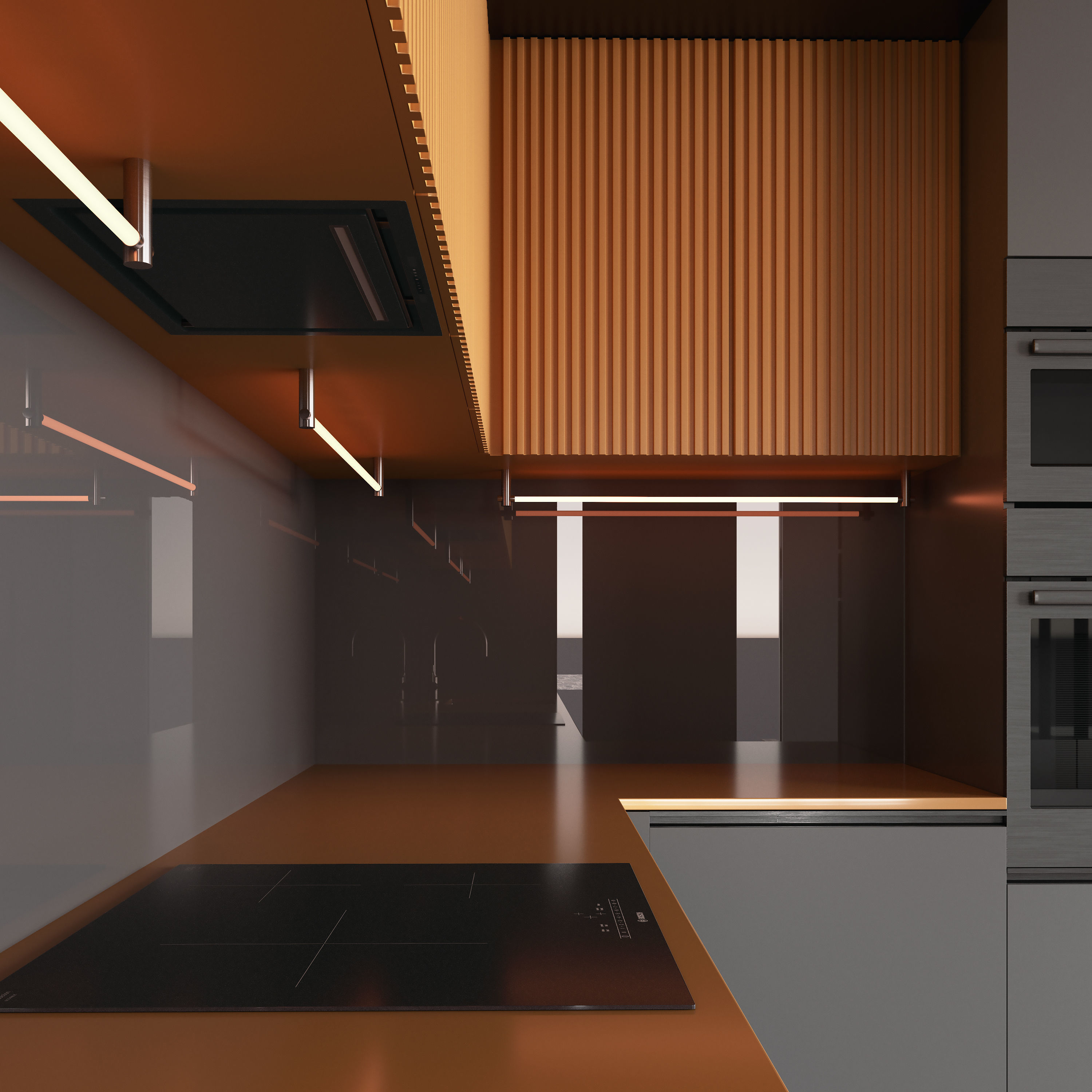 Modern Kitchen 3D model_4
