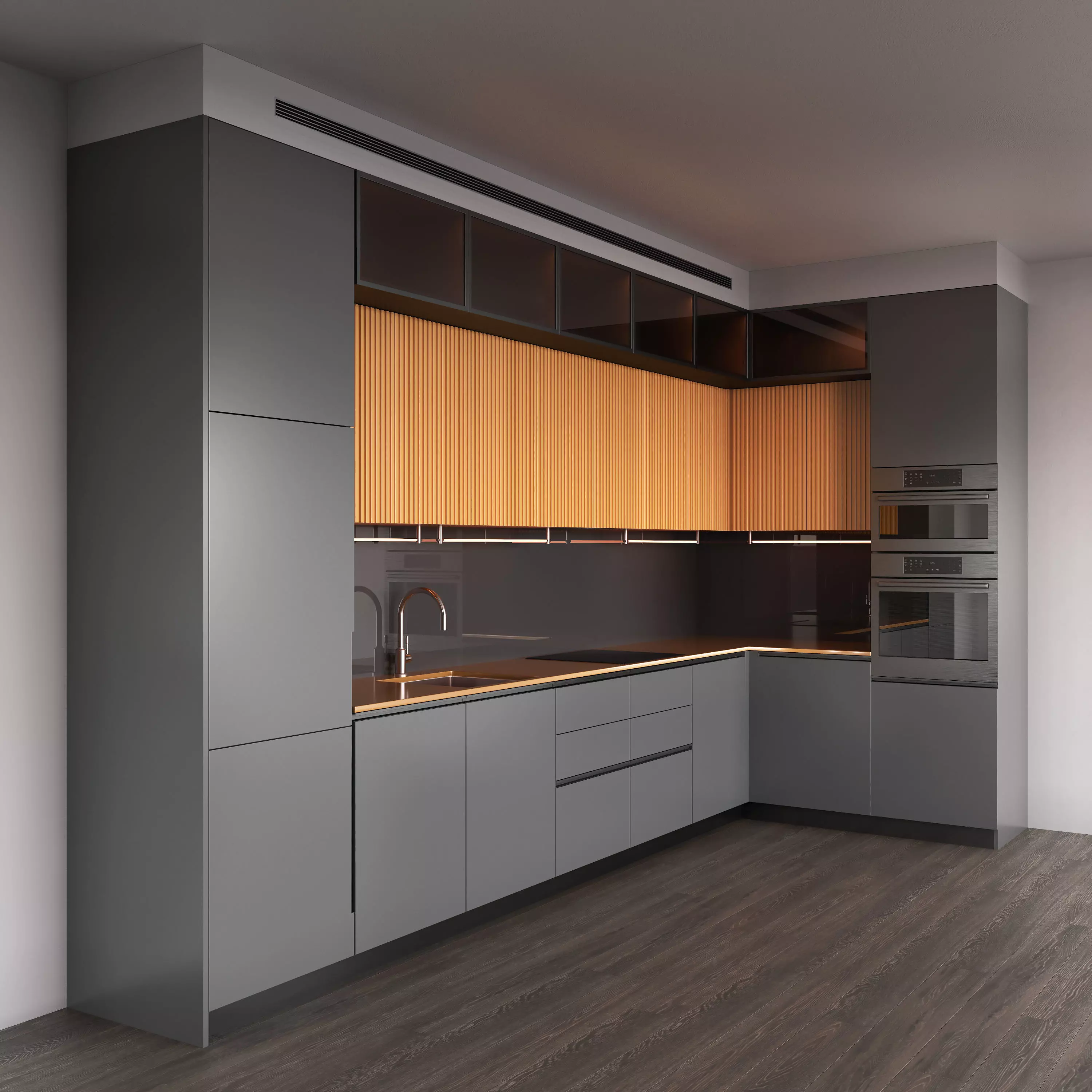 Modern Kitchen 3D model_0