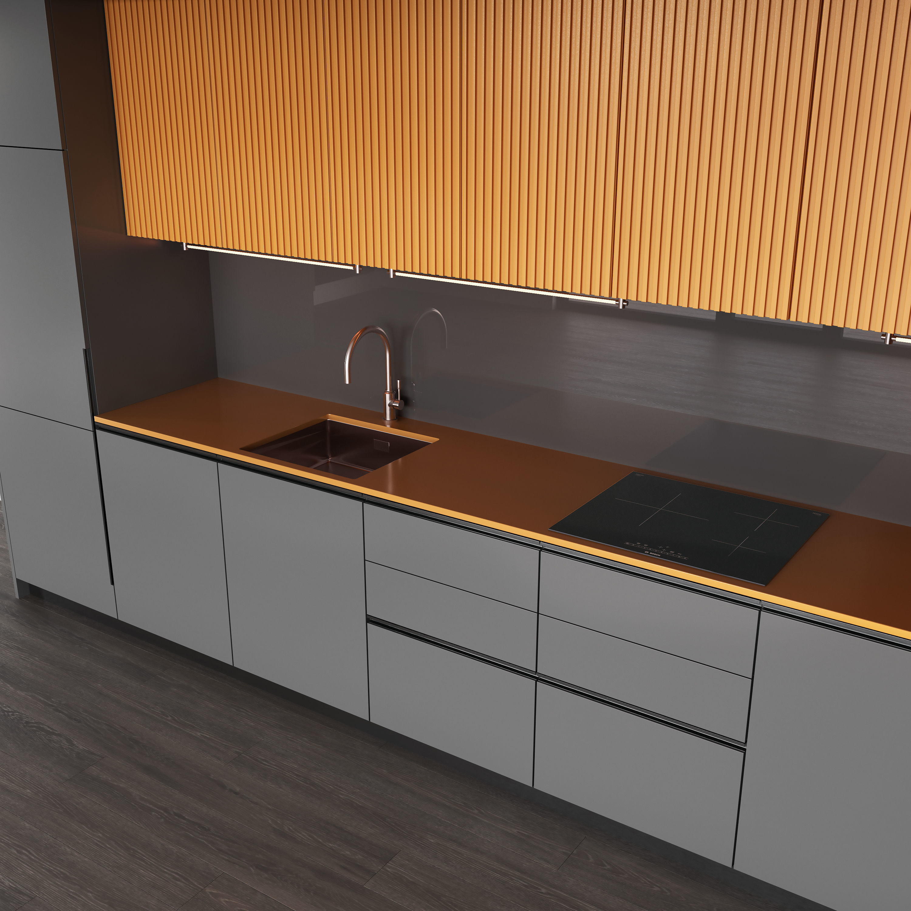 Modern Kitchen 3D model_2