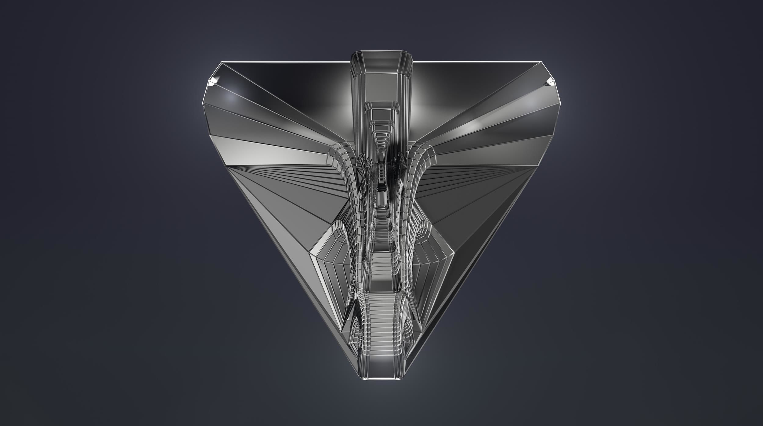 Spaceship 003 3D model_2