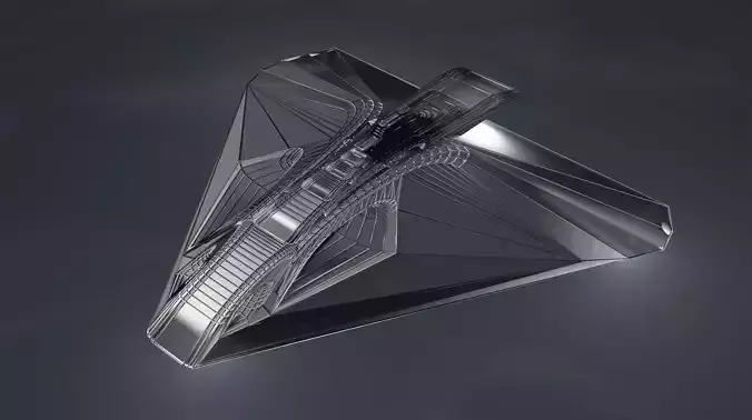 Spaceship 003 3D model
