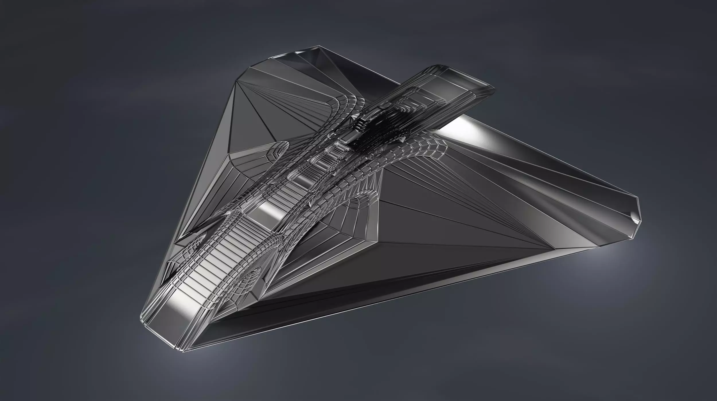 Spaceship 003 3D model_0