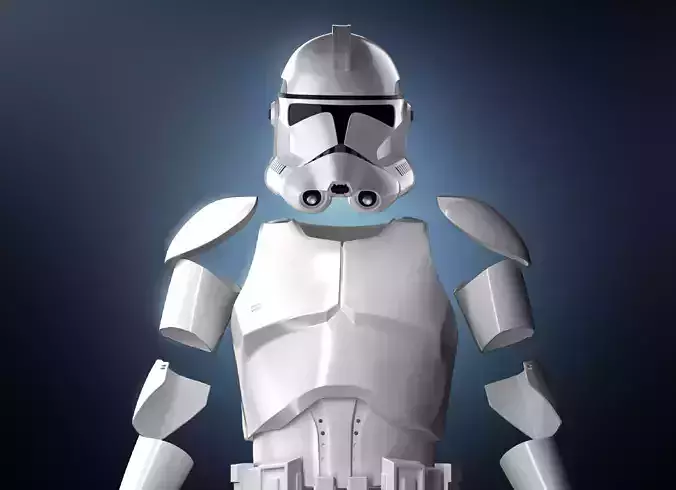 Clone Armor Phase 2  Revange of The Sith Star Wars 3d Print  3D print model