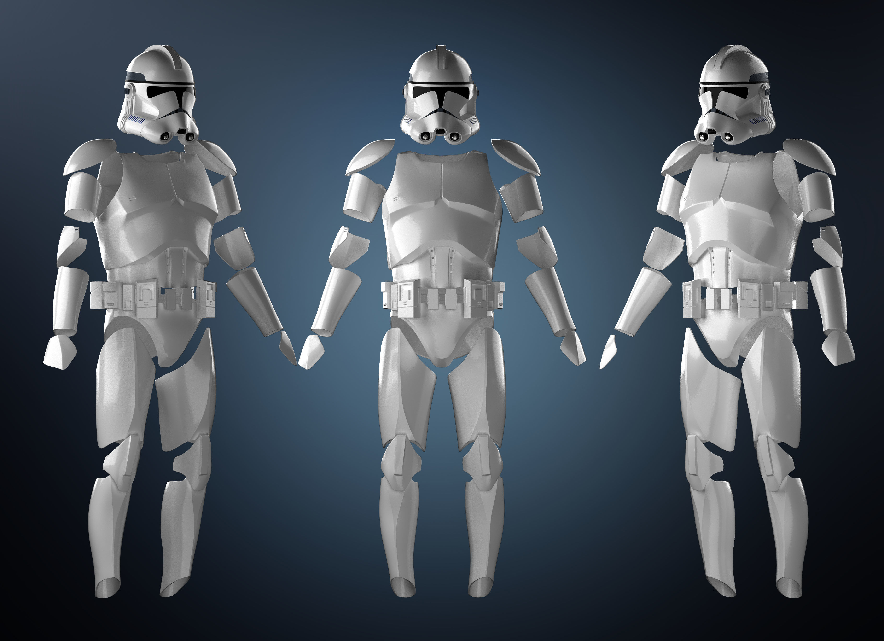 Clone Armor Phase 2  Revange of The Sith Star Wars 3d Print  3D print model_2