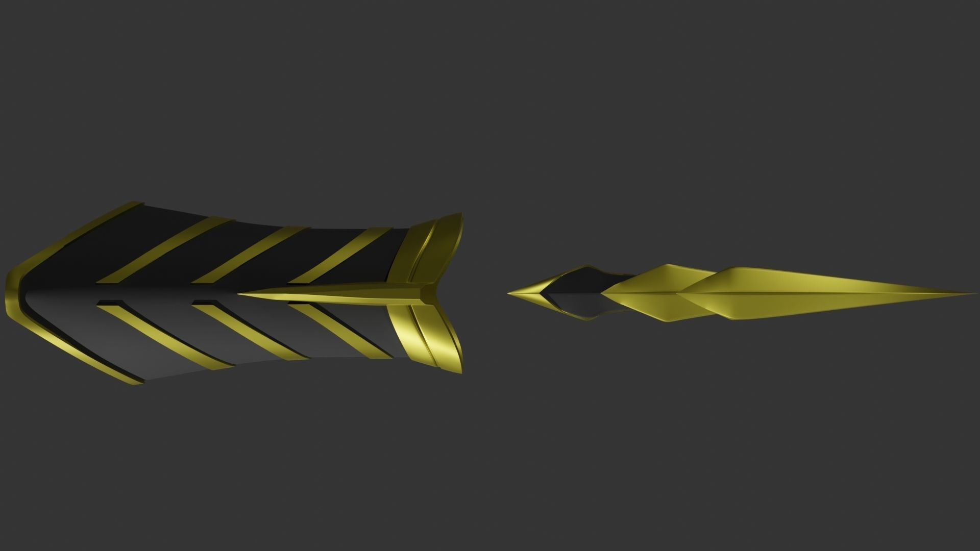 Bleach - Soi Fon Suzumebachi Zanpakuto - Bracer Gauntlet 3D print model_4