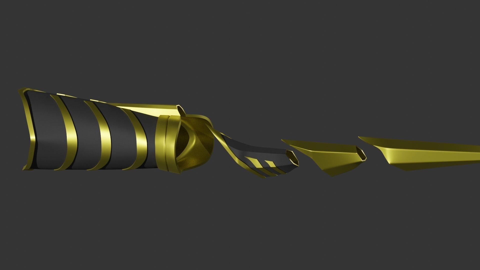 Bleach - Soi Fon Suzumebachi Zanpakuto - Bracer Gauntlet 3D print model_1