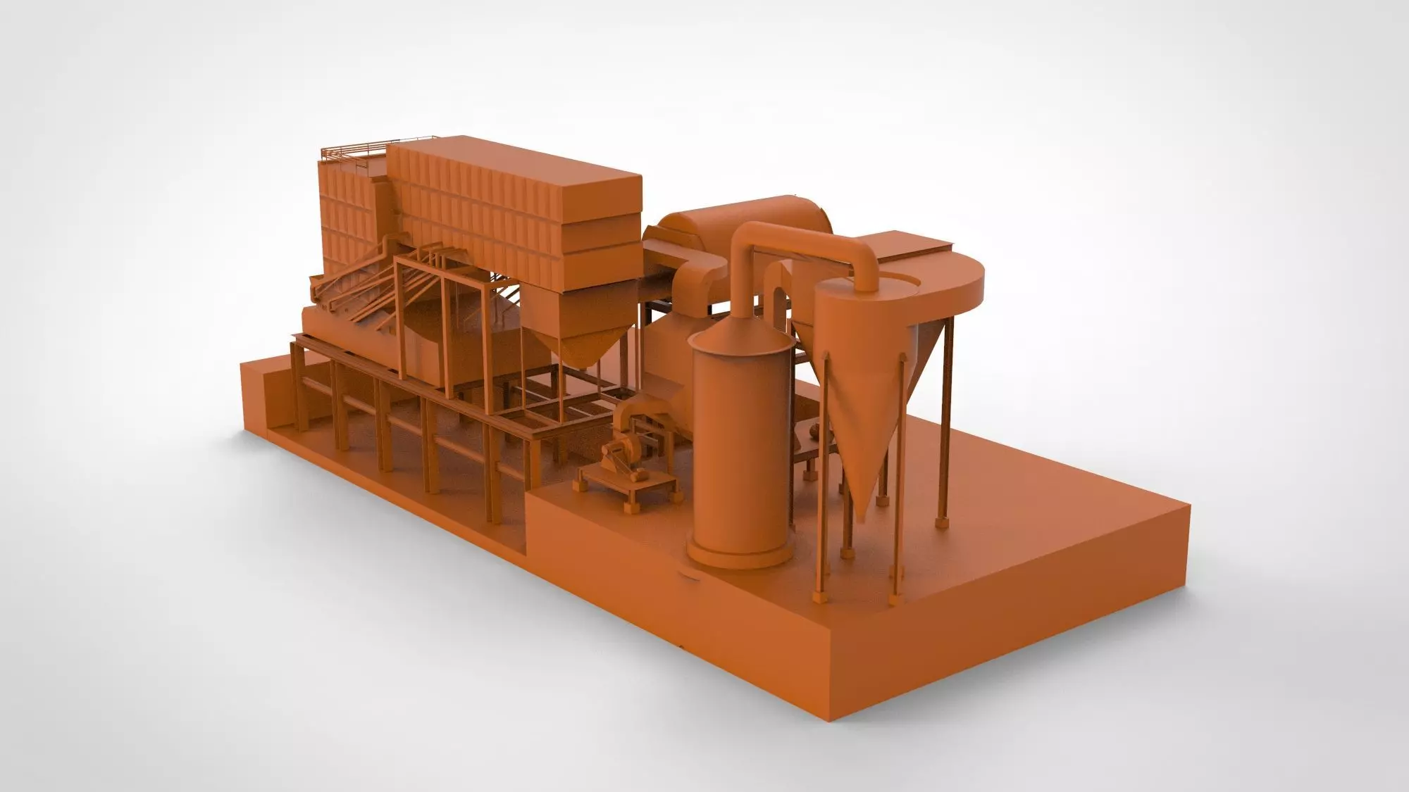 Steam boiler 3D model_0