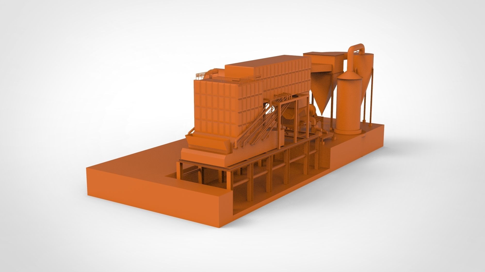 Steam boiler 3D model_4