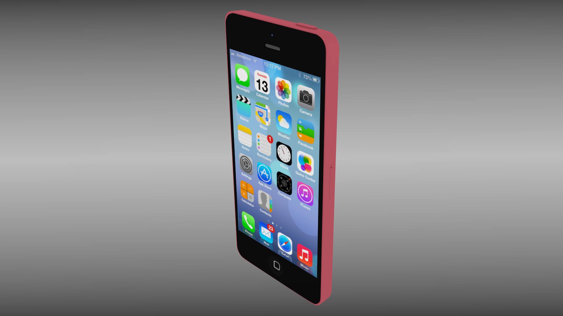 Iphone 5C 3D model_4