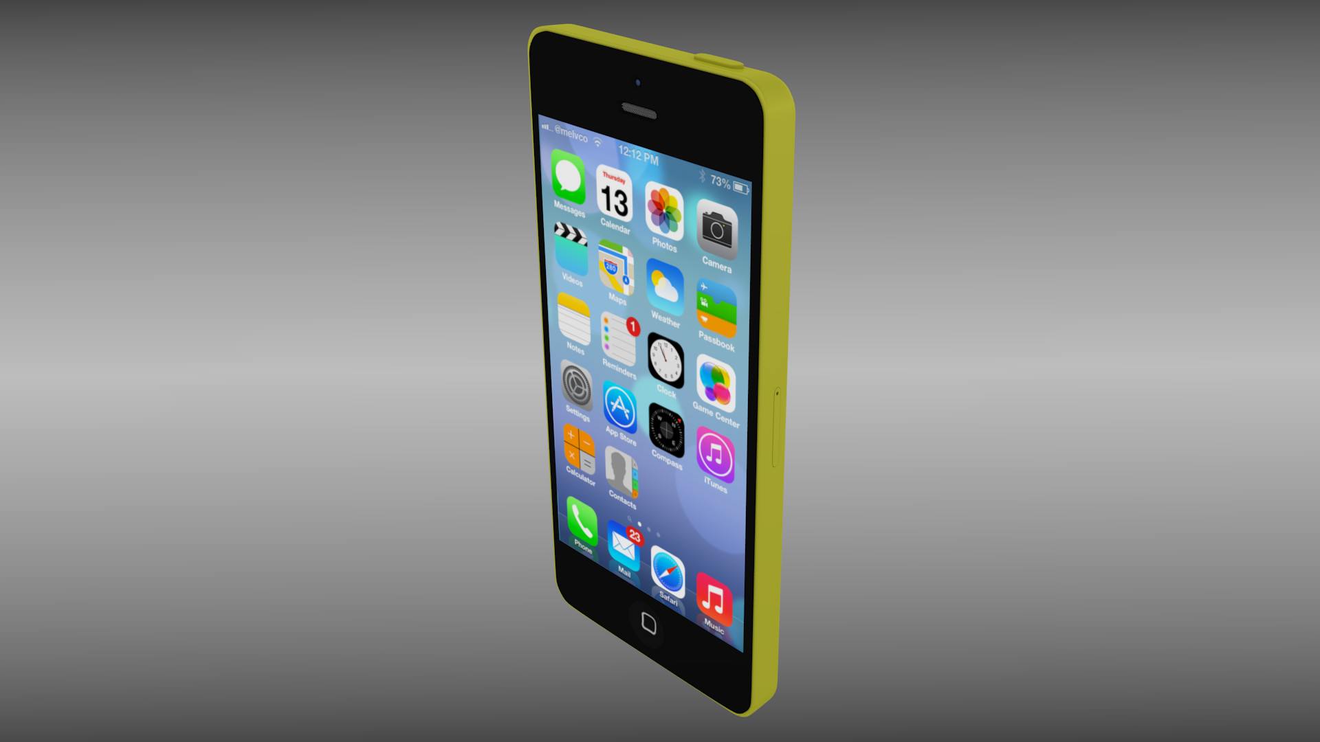 Iphone 5C 3D model_8