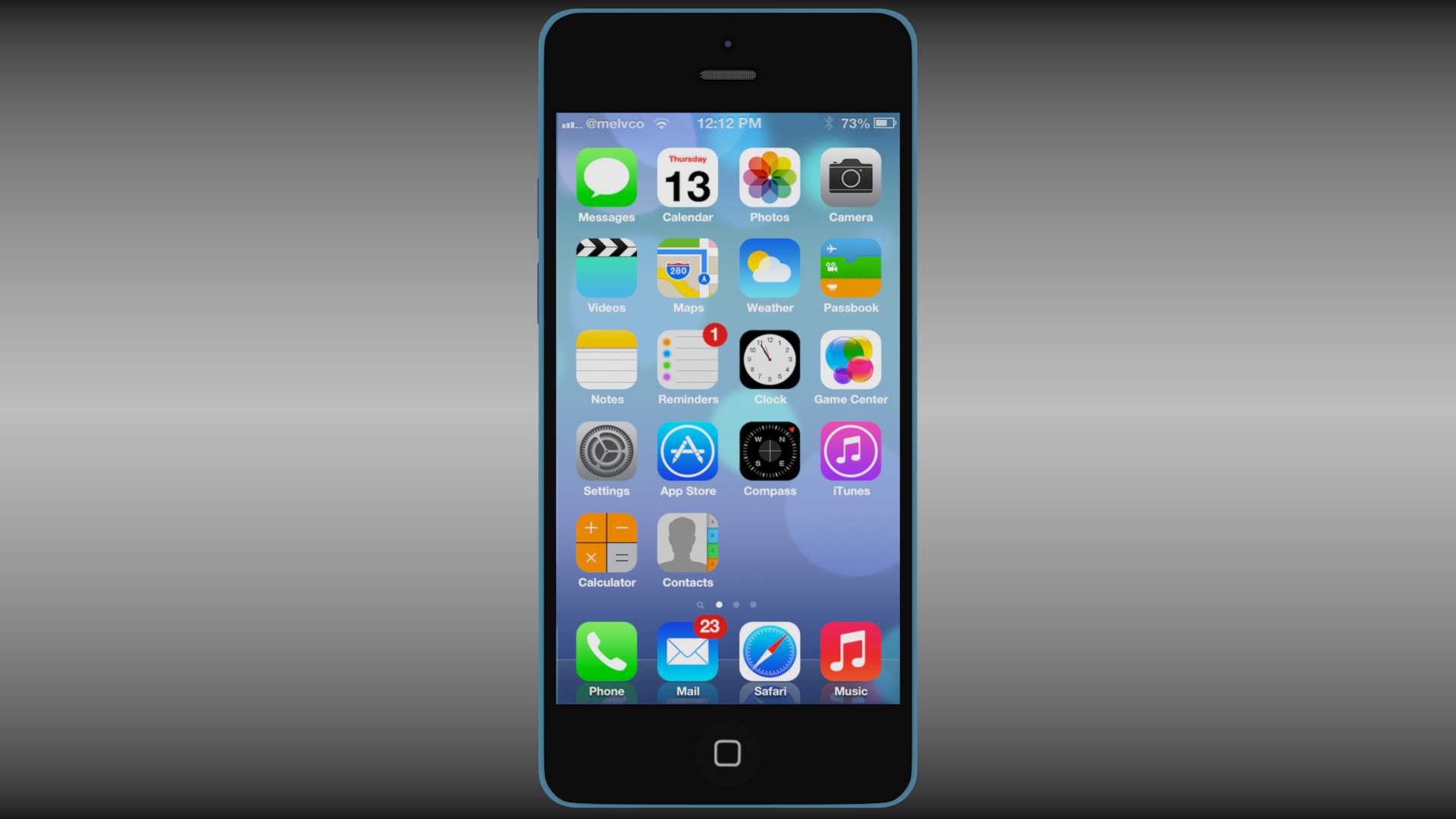 Iphone 5C 3D model_17
