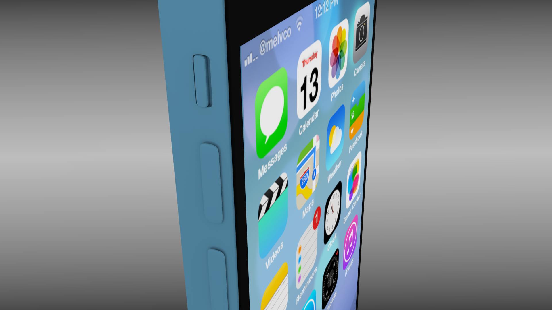 Iphone 5C 3D model_14