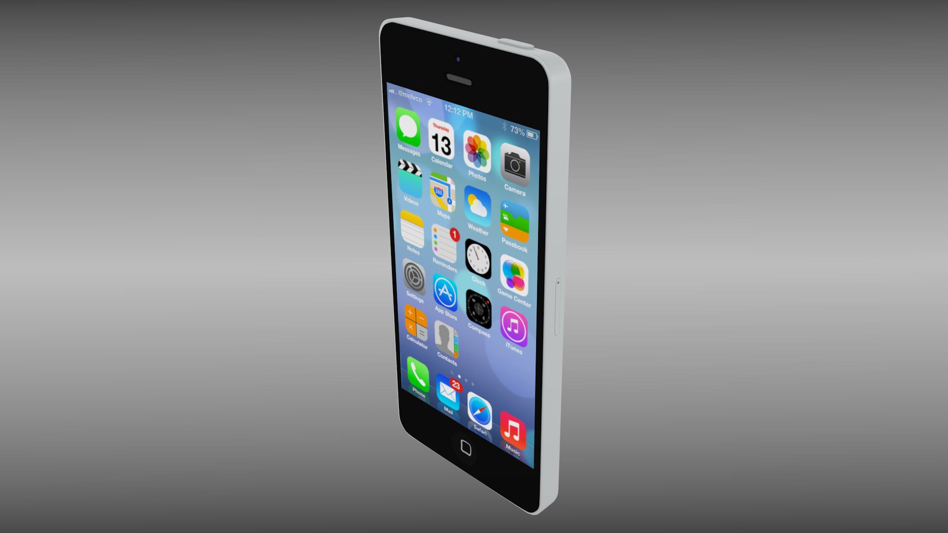 Iphone 5C 3D model_6