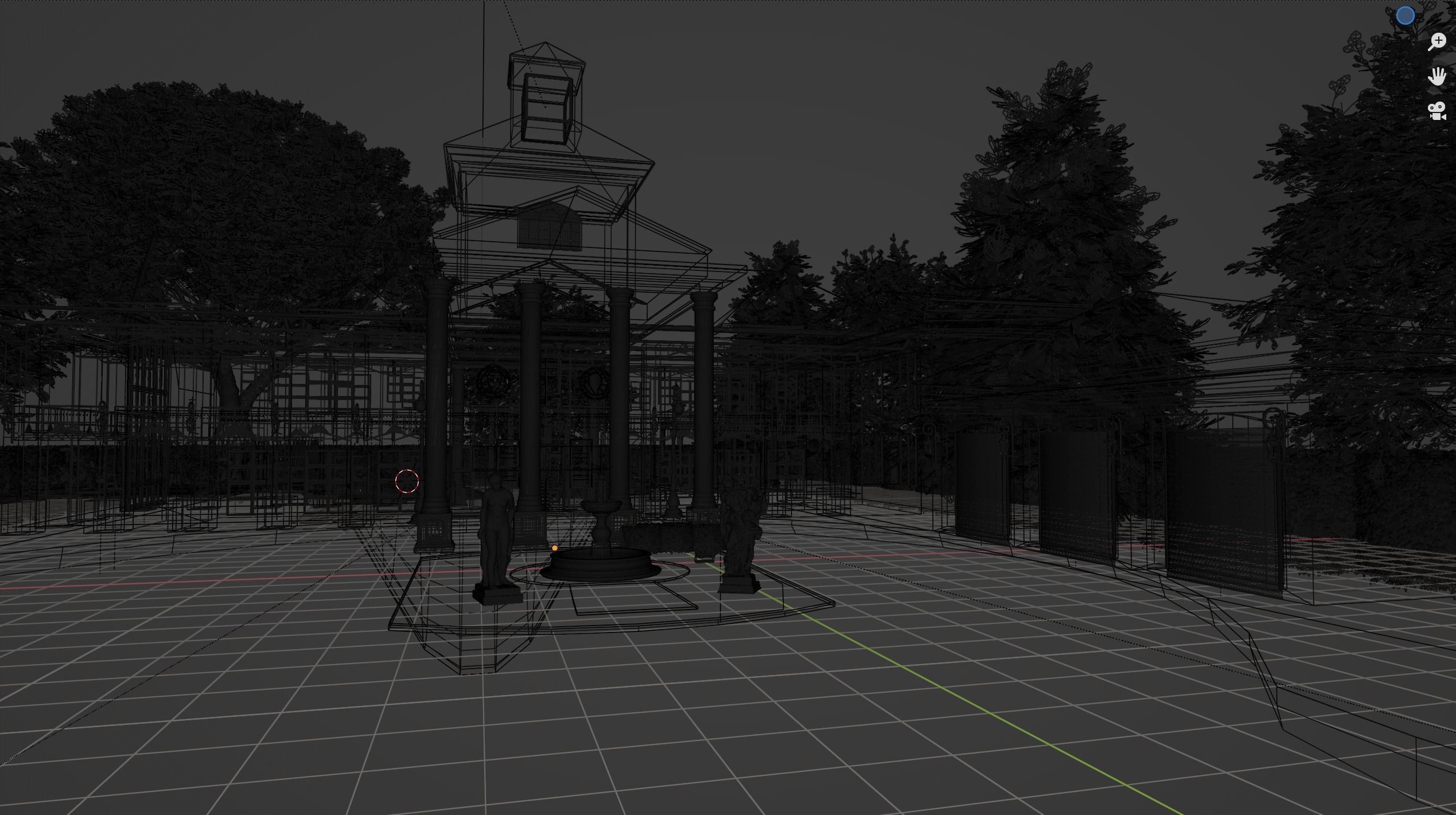 Mansion Colonade 3D model_8