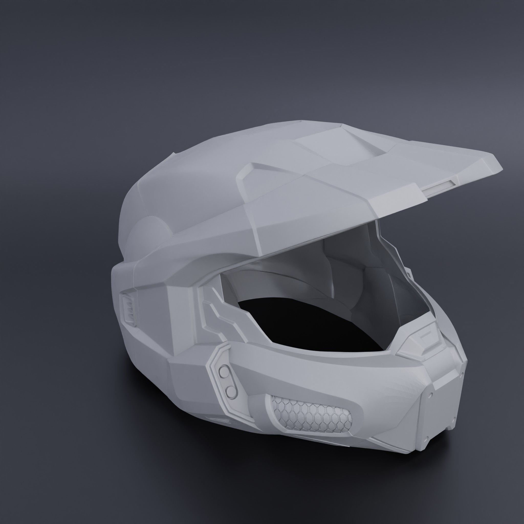 Master Chief Helmet Halo 3D print model_4
