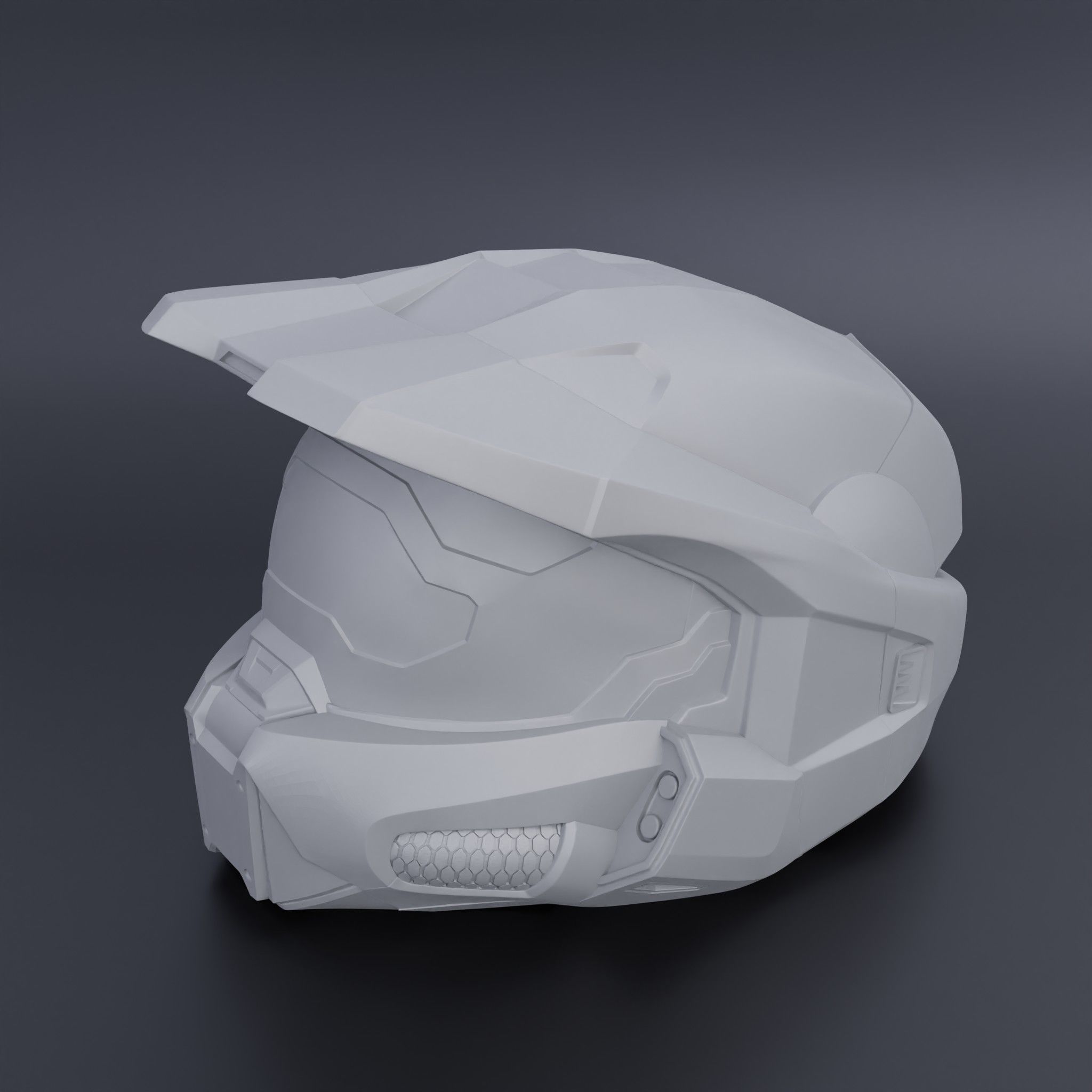 Master Chief Helmet Halo 3D print model_1