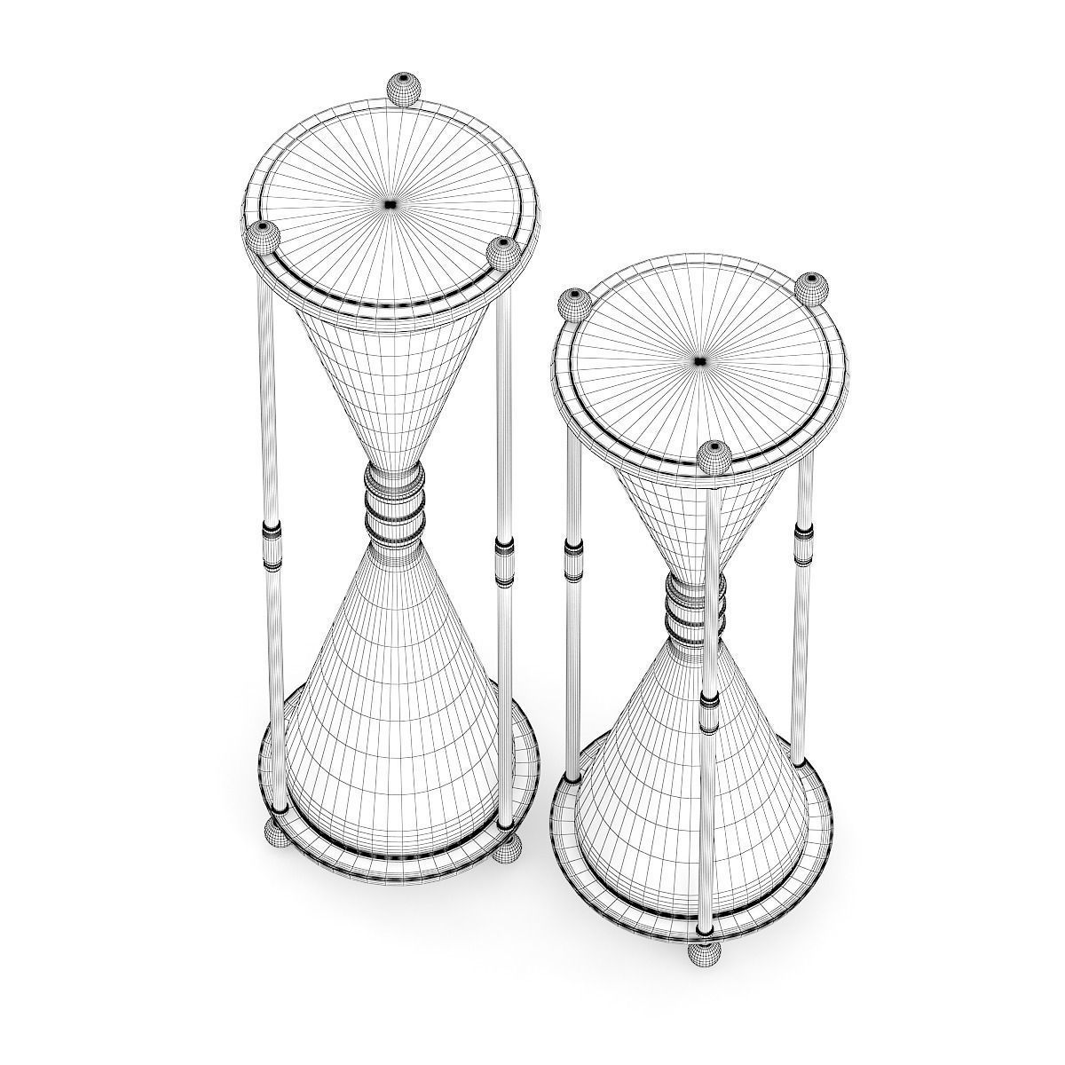 Hourglasses hourglass set 3D model_5