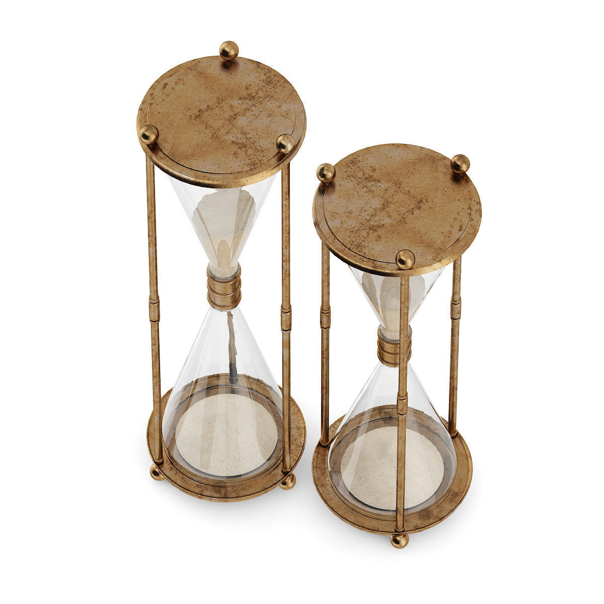 Hourglasses hourglass set 3D model_4