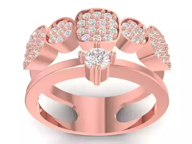 korea diamond women ring 3488