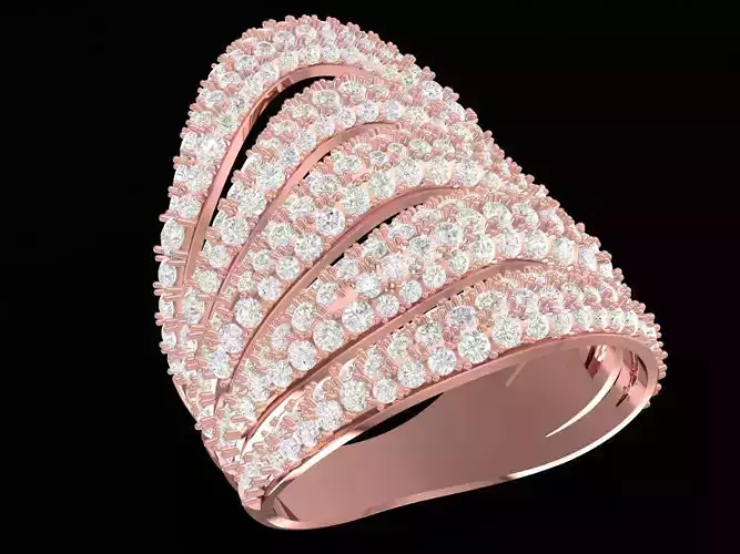 korea diamond women ring 3489