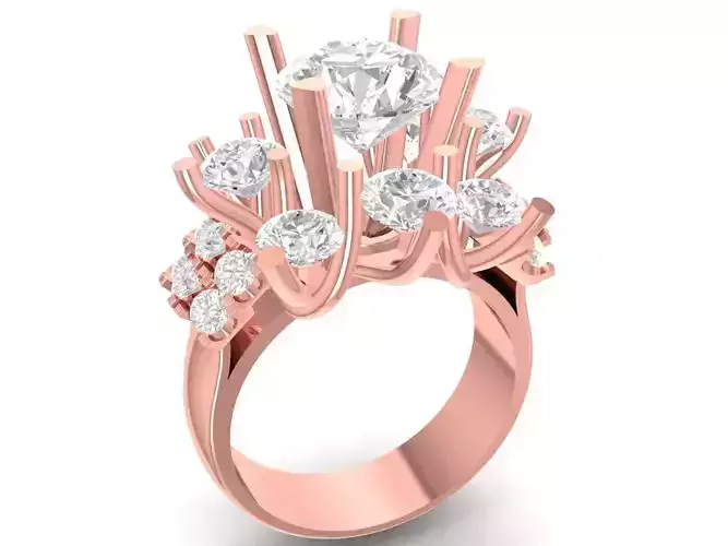 hongkong diamond women ring 3490