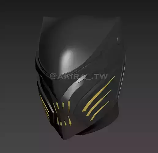 Black Panther medieval helmet The Wakandan Knight Avengers 3D print model