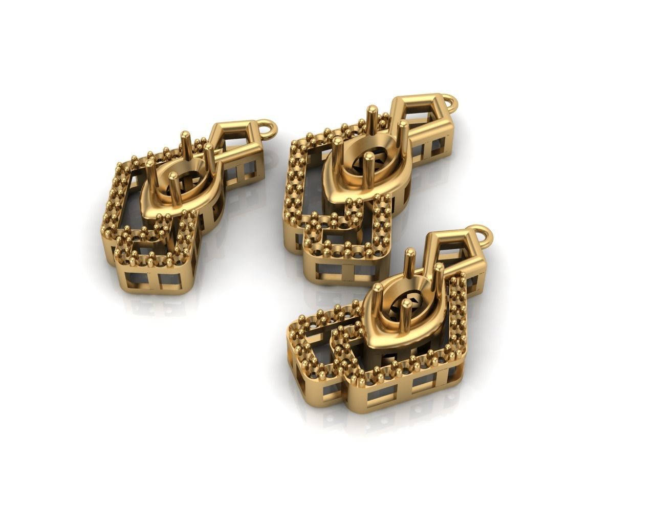 Half set 0052 3D print model_9