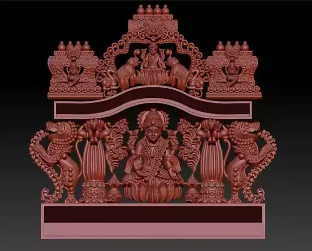 Lakshmi Pendant with Kundan Work