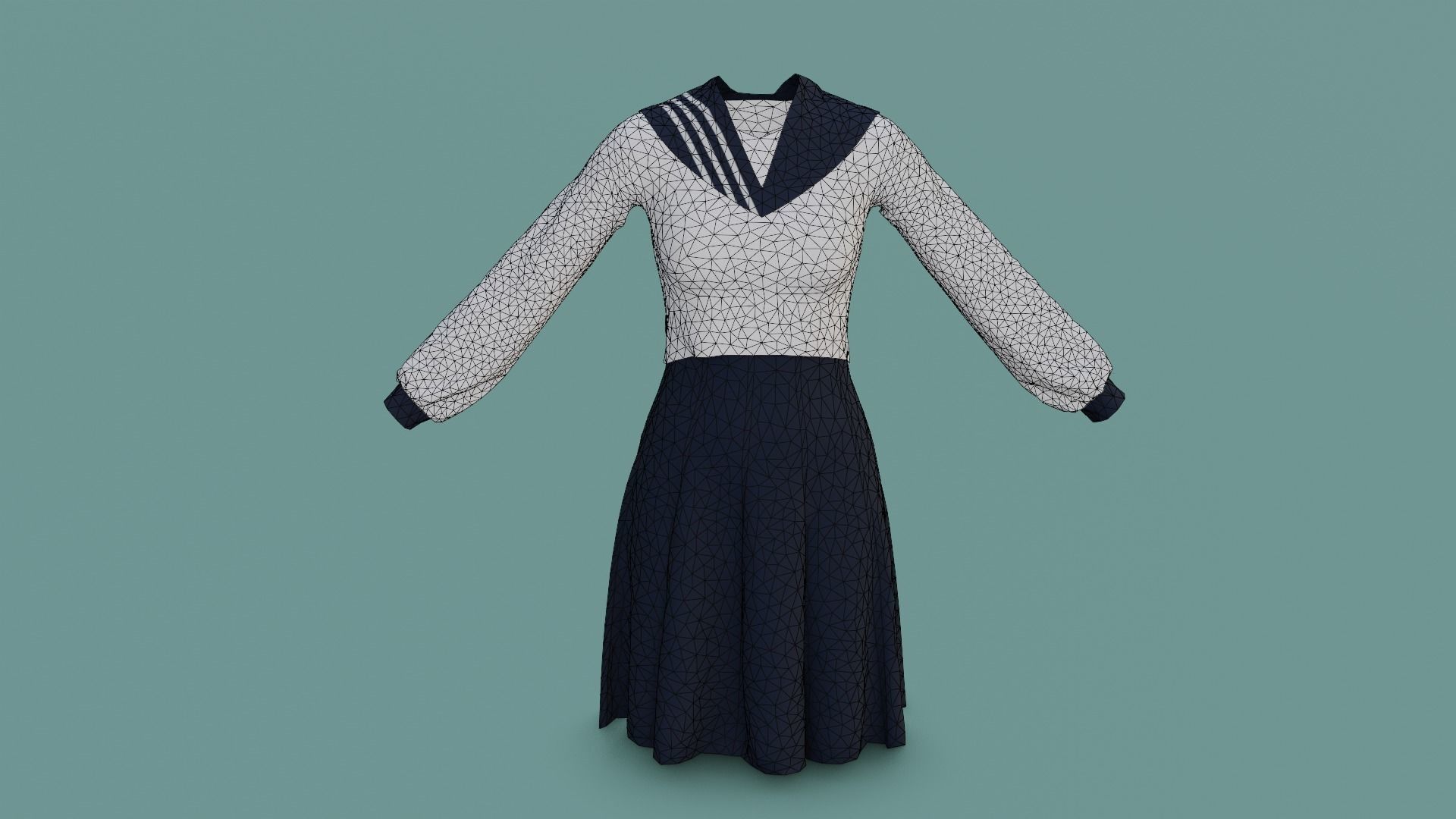 Clothes n4 Low-poly 3D model_13
