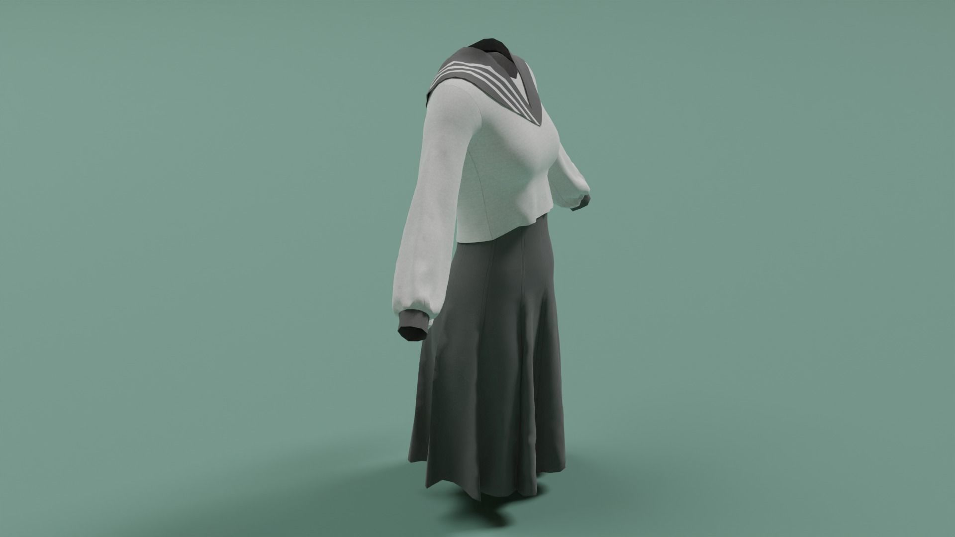 Clothes n4 Low-poly 3D model_17