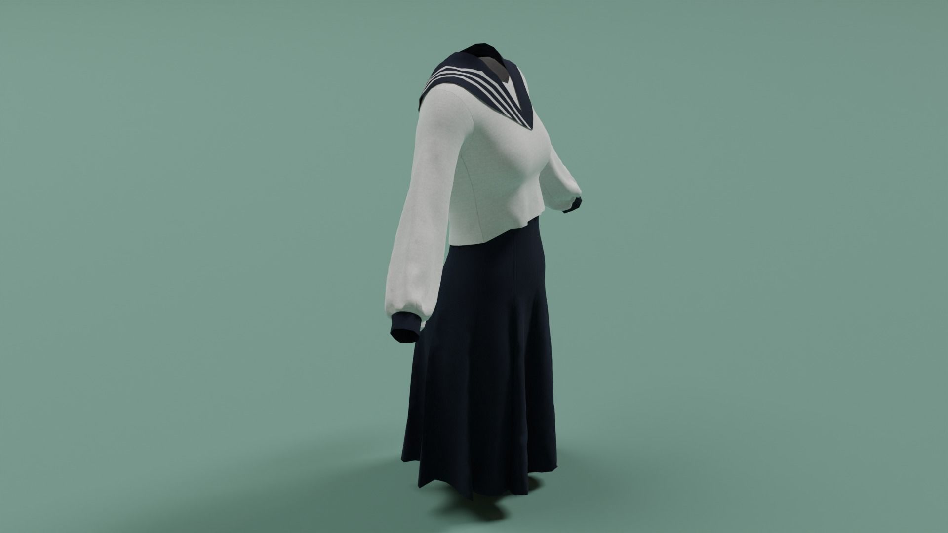 Clothes n4 Low-poly 3D model_10