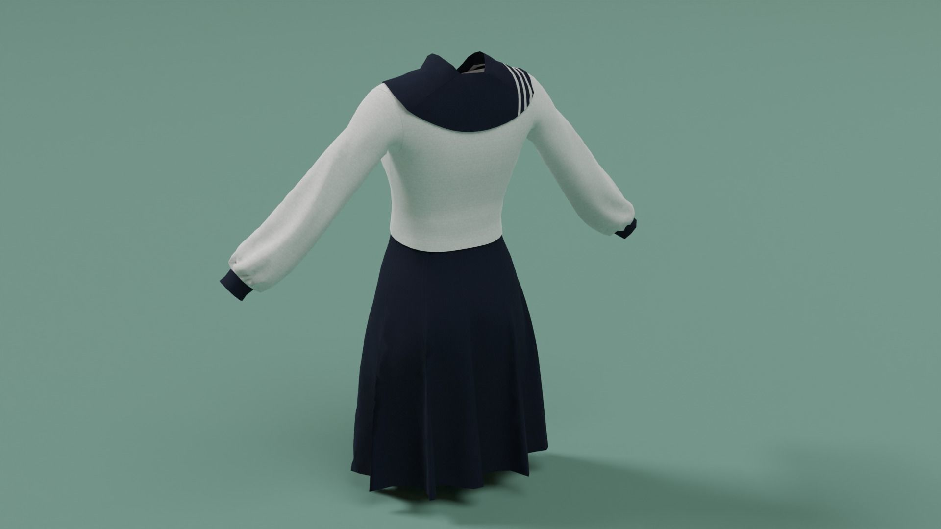 Clothes n4 Low-poly 3D model_11