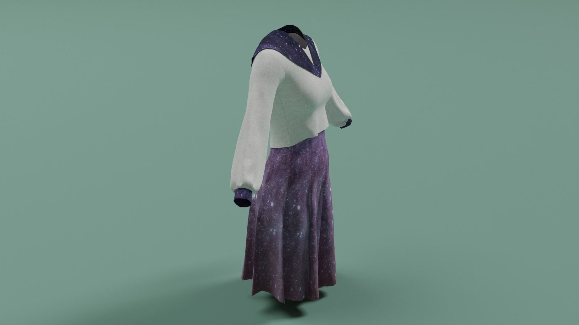 Clothes n4 Low-poly 3D model_14