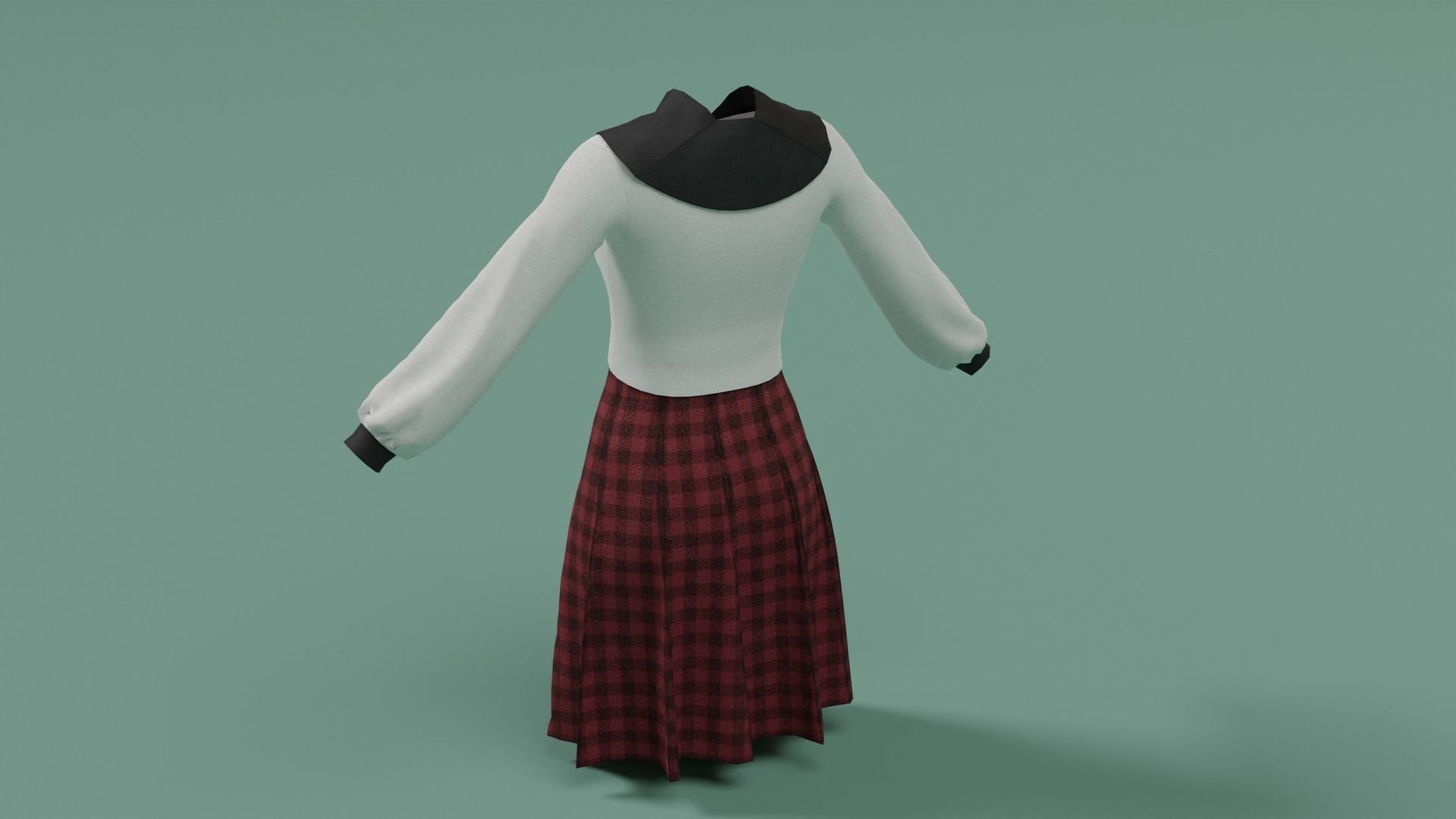 Clothes n4 Low-poly 3D model_20