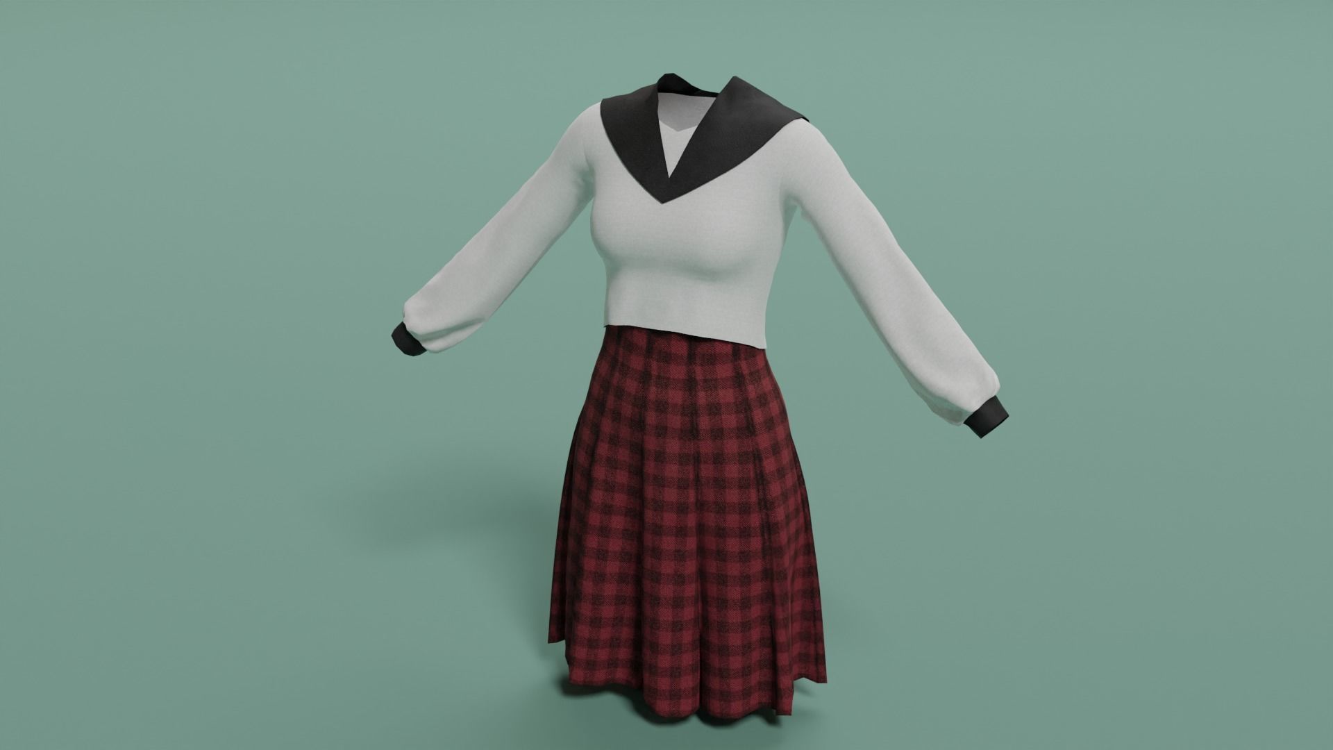 Clothes n4 Low-poly 3D model_21
