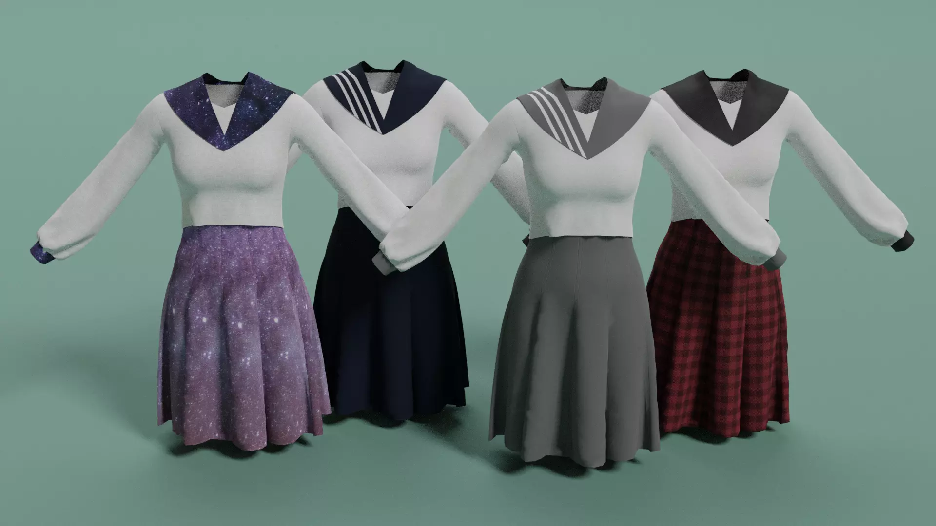 Clothes n4 Low-poly 3D model_0