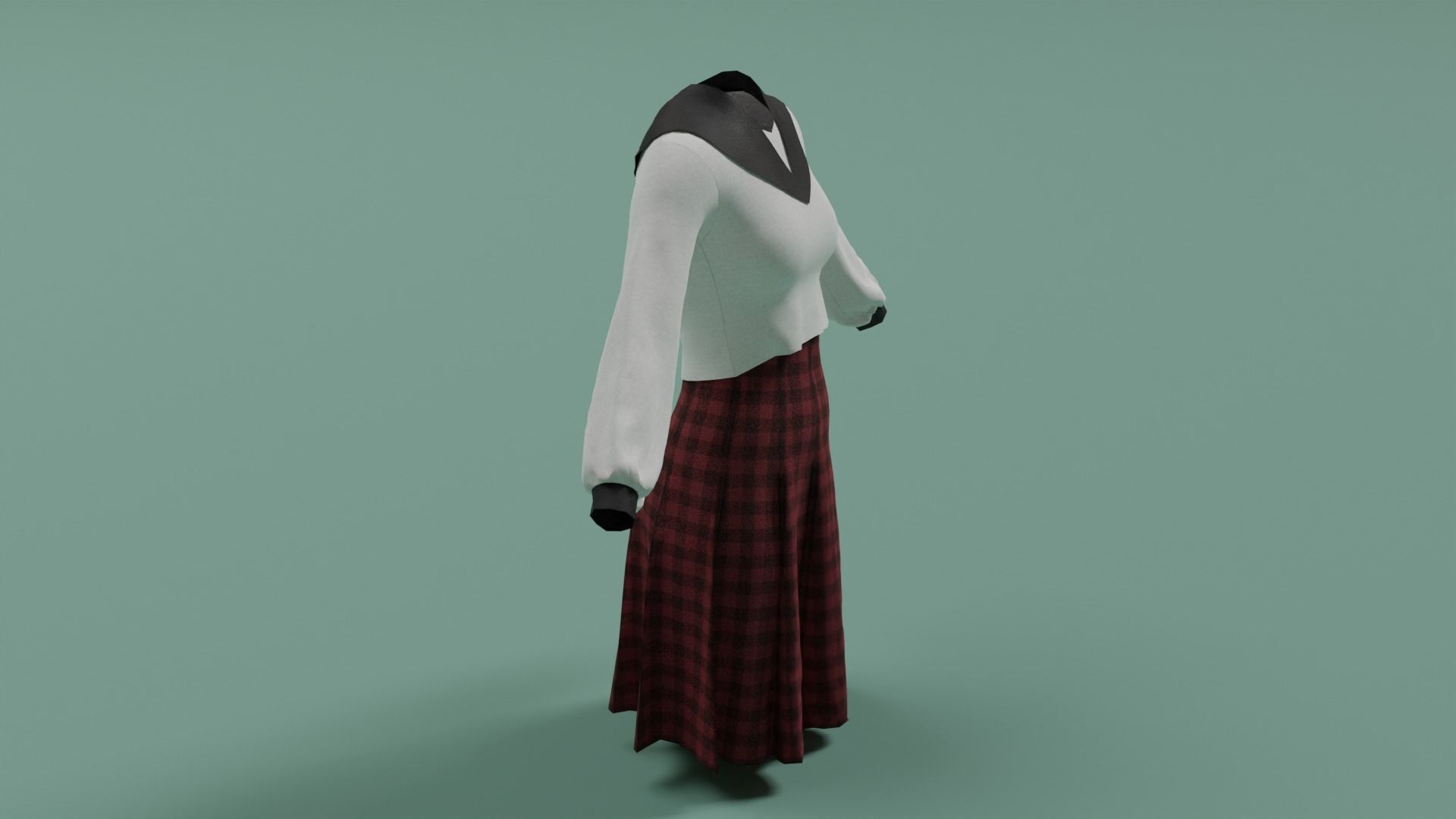 Clothes n4 Low-poly 3D model_19