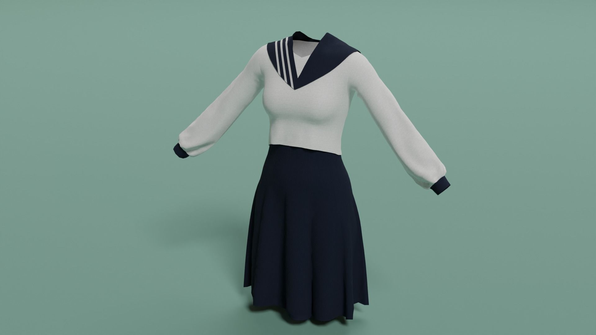 Clothes n4 Low-poly 3D model_12