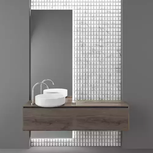 bathroom furniture set 46 3D model