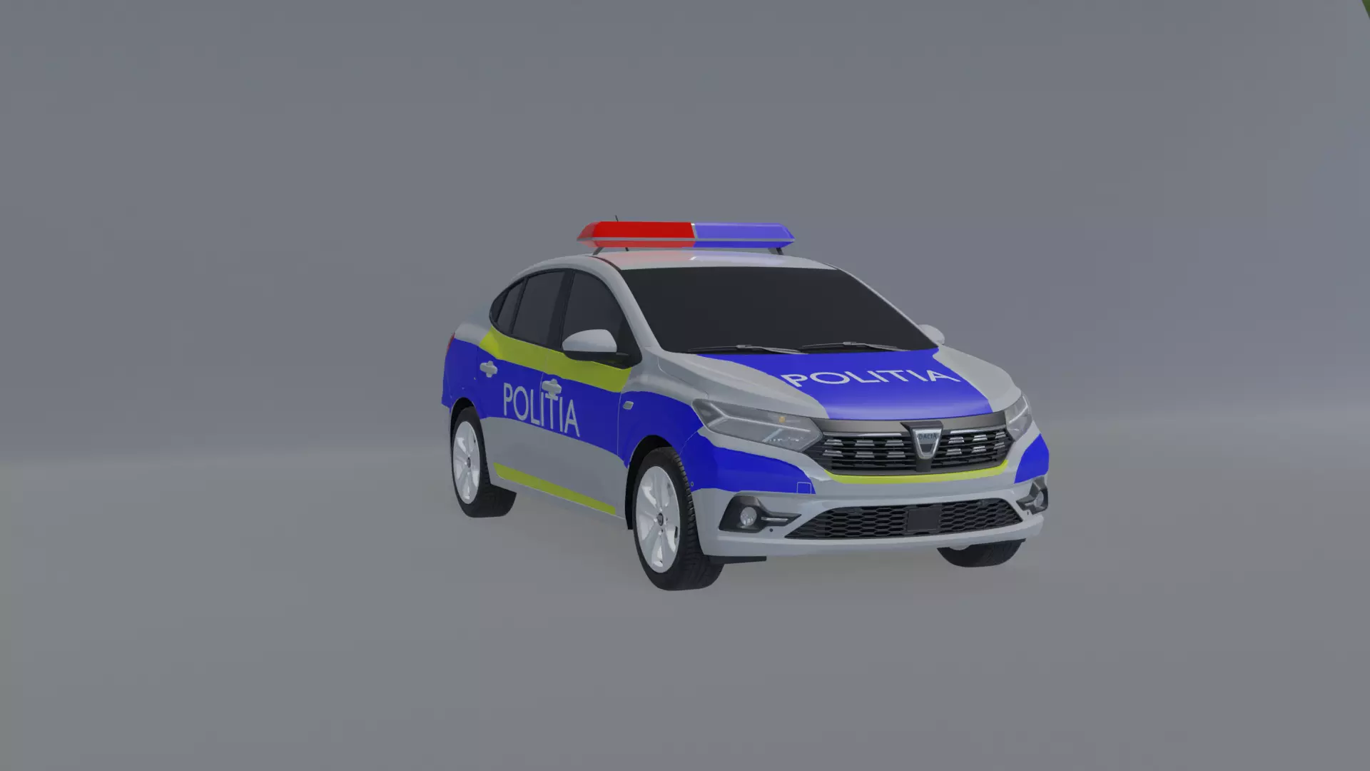 Dacia Logan 2021 PolicCar 3D model