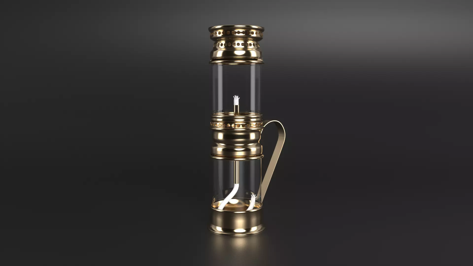 First Oil Lamp 3D model_0