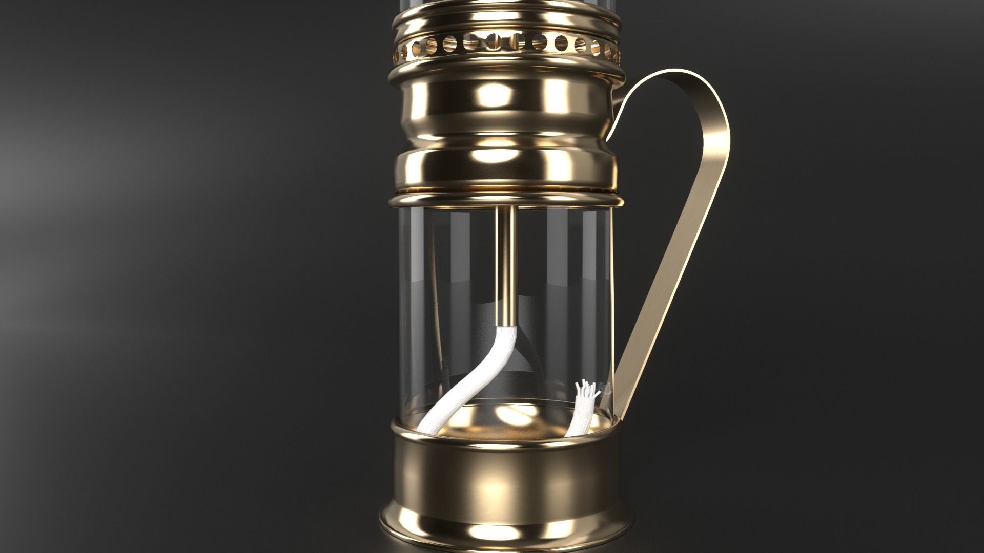 First Oil Lamp 3D model_5