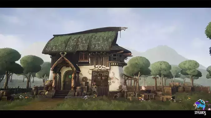 Stylized Viking Hut